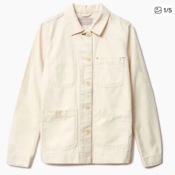 Everlane Jackets & Blazers - Everlane Off-White Denim Chore Jacket